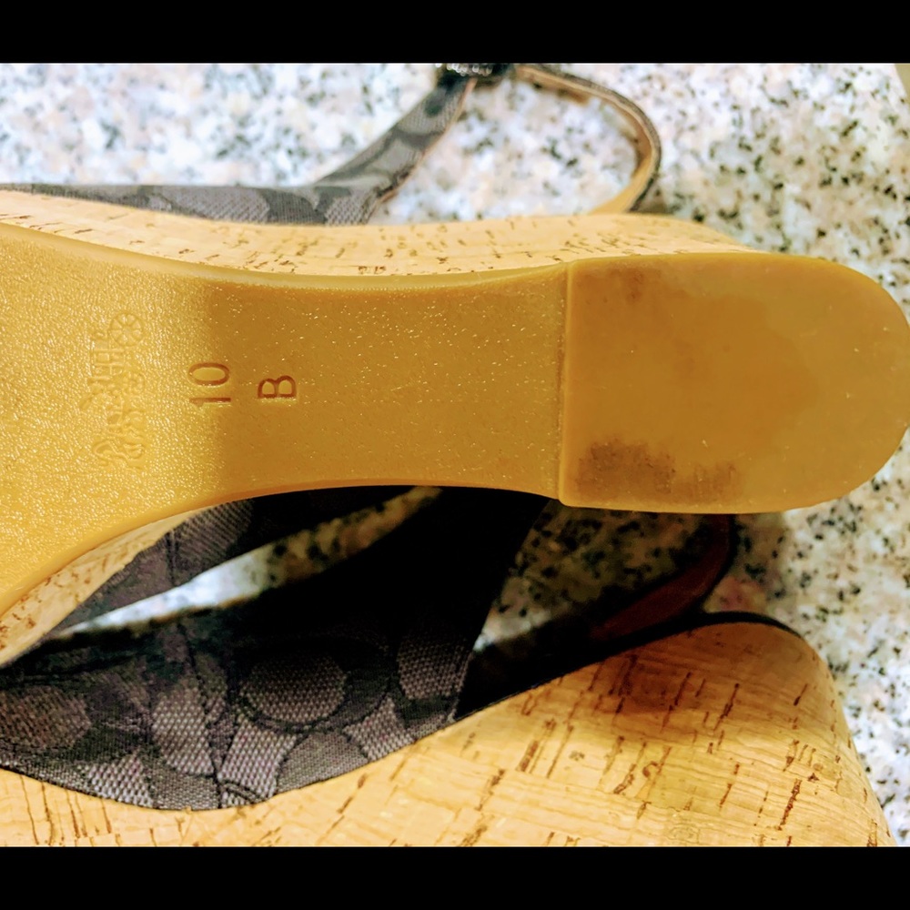 Coach Corked Wedge Shoes